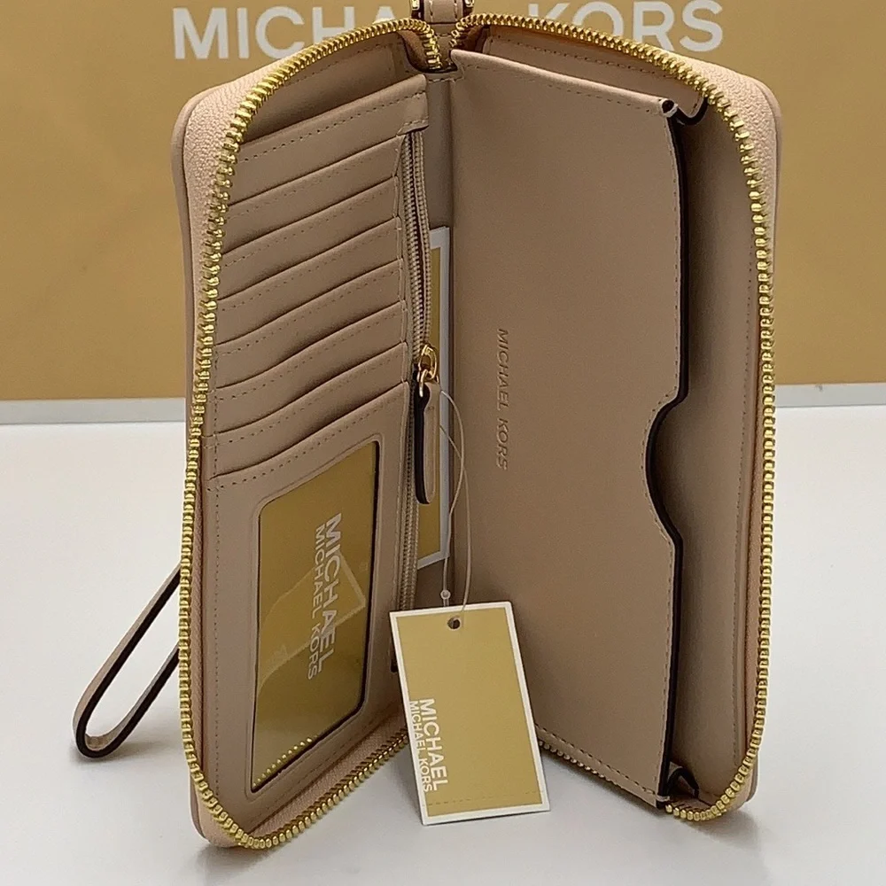 Michael Kors Jet Set Travel Large Multifunctional Phone Case Wristlet Wallet